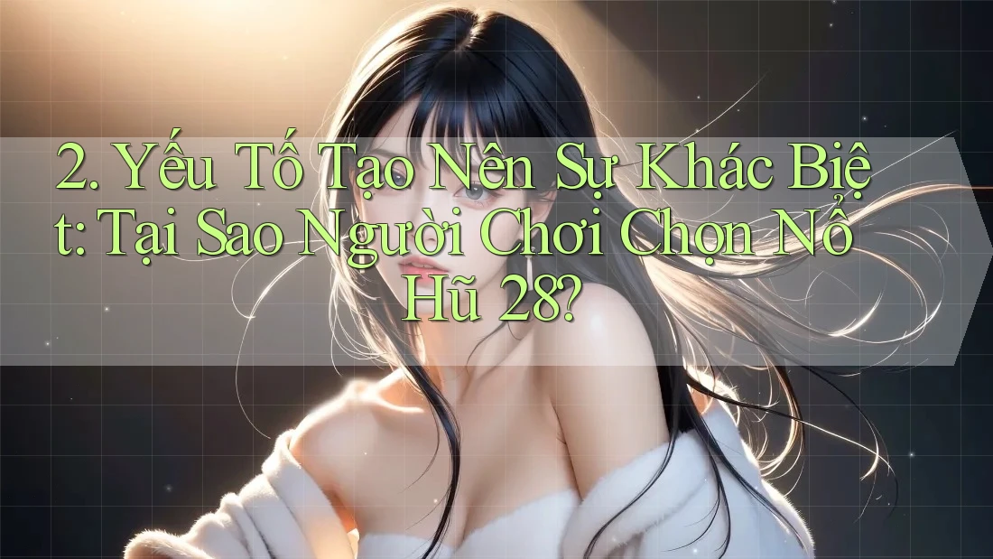 2. Yếu Tố Tạo Nên Sự Khác Biệt: Tại Sao Người Chơi Chọn Nổ Hũ 28?