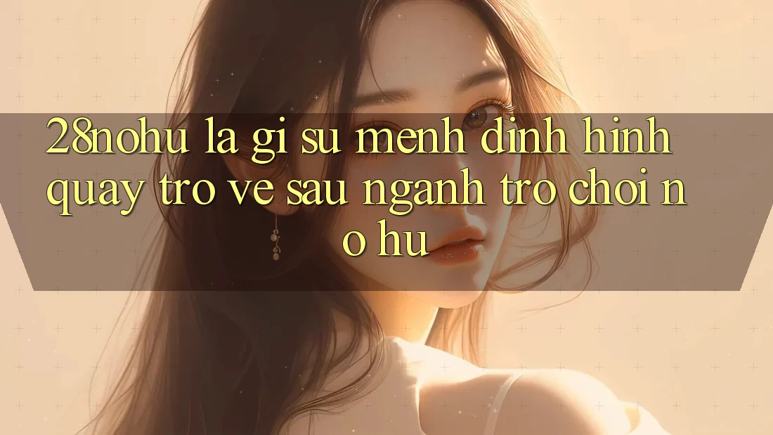 28nohu Là Gì? Sứ Mệnh Định Hình Quay trở về sau Ngành Trò chơi Nổ Hũ
