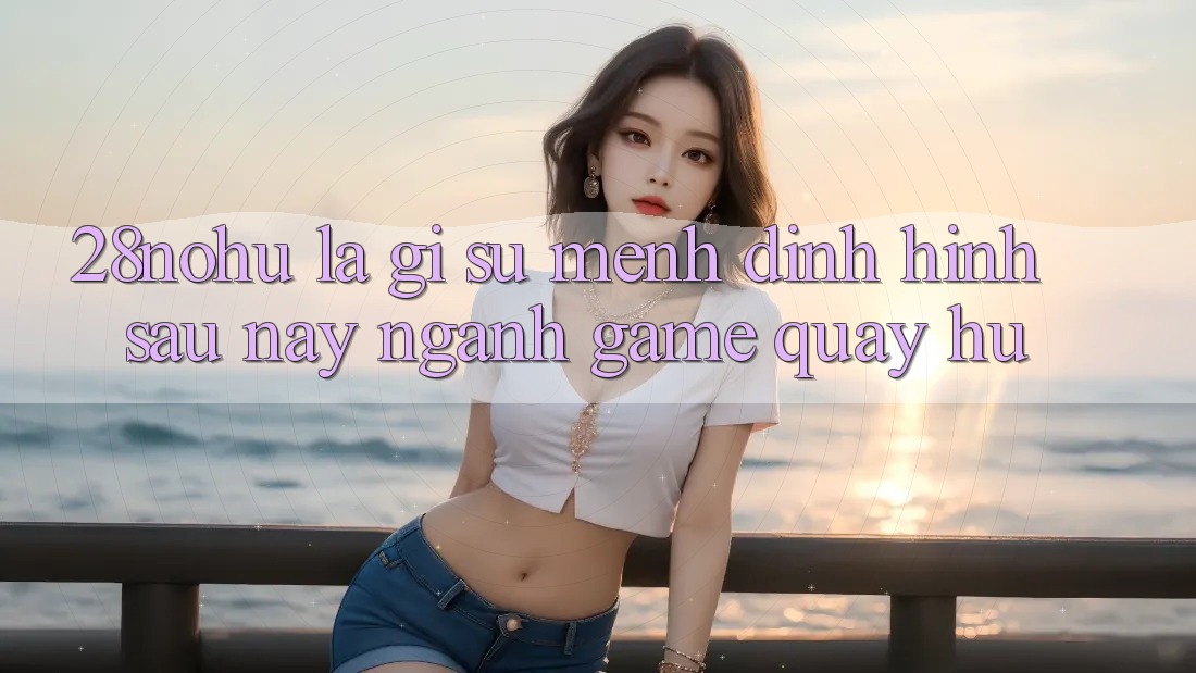28nohu Là Gì? Sứ Mệnh Định Hình Sau này Ngành Game Quay hũ