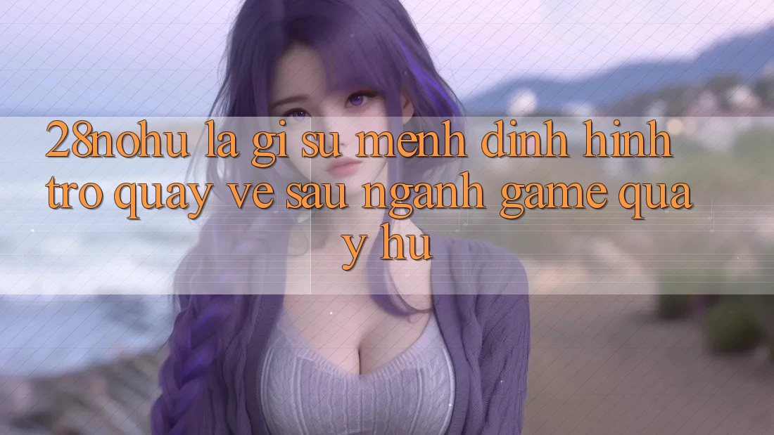 28nohu Là Gì? Sứ Mệnh Định Hình Trở quay về sau Ngành Game Quay hũ