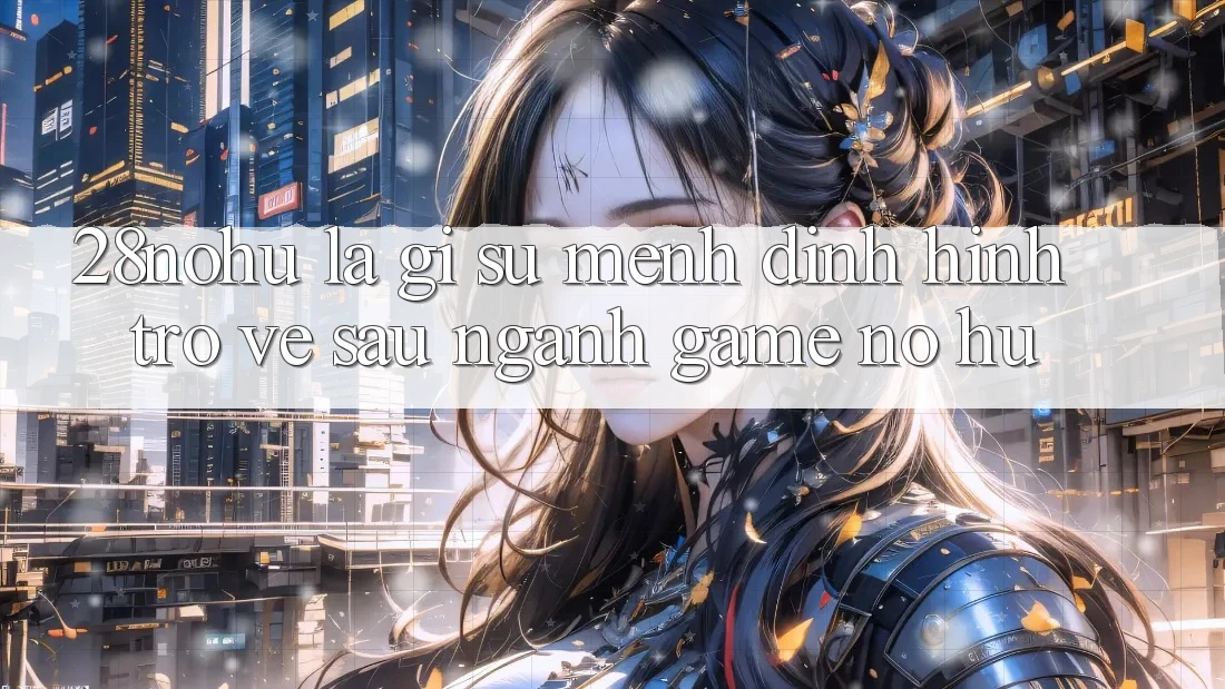 28nohu Là Gì? Sứ Mệnh Định Hình Trở về sau Ngành Game Nổ Hũ