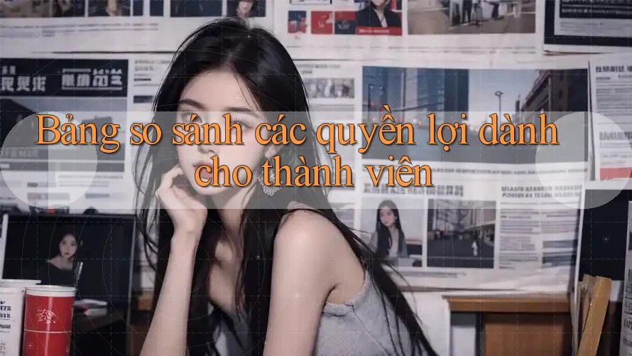 Bảng so sánh các quyền lợi dành cho thành viên