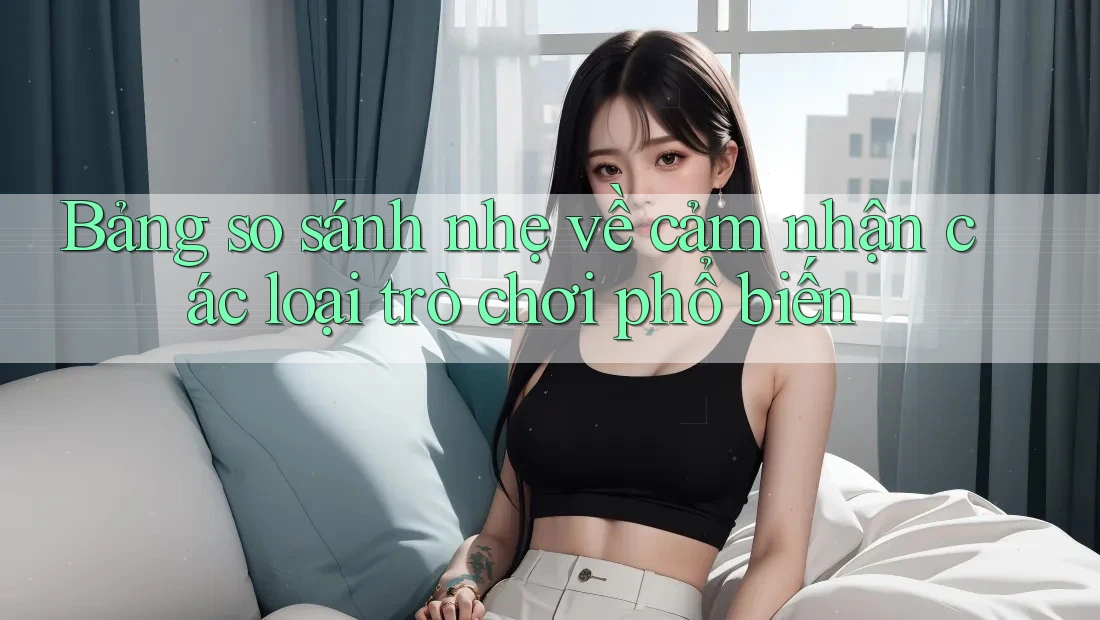 Bảng so sánh nhẹ về cảm nhận các loại trò chơi phổ biến