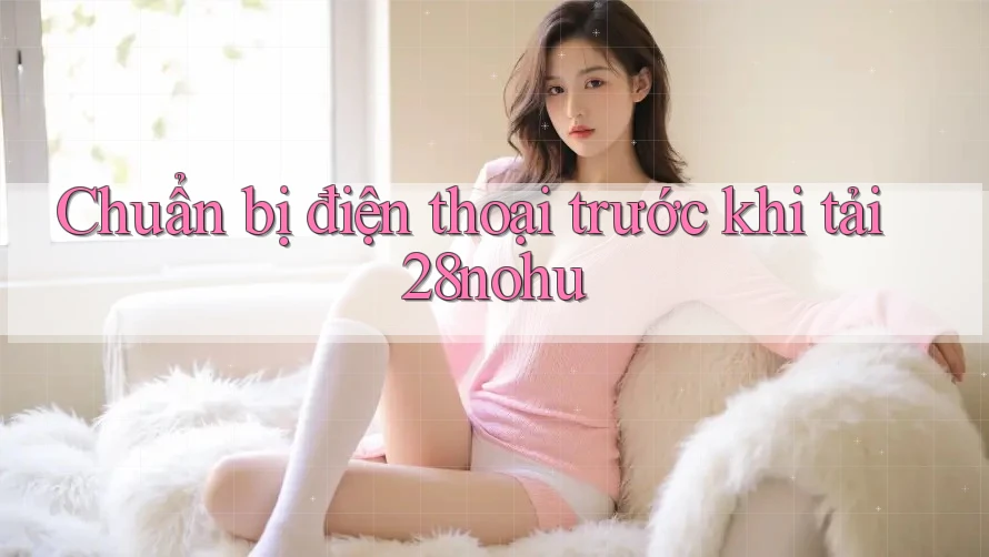 Chuẩn bị điện thoại trước khi tải 28nohu