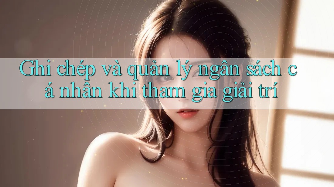 Ghi chép và quản lý ngân sách cá nhân khi tham gia giải trí