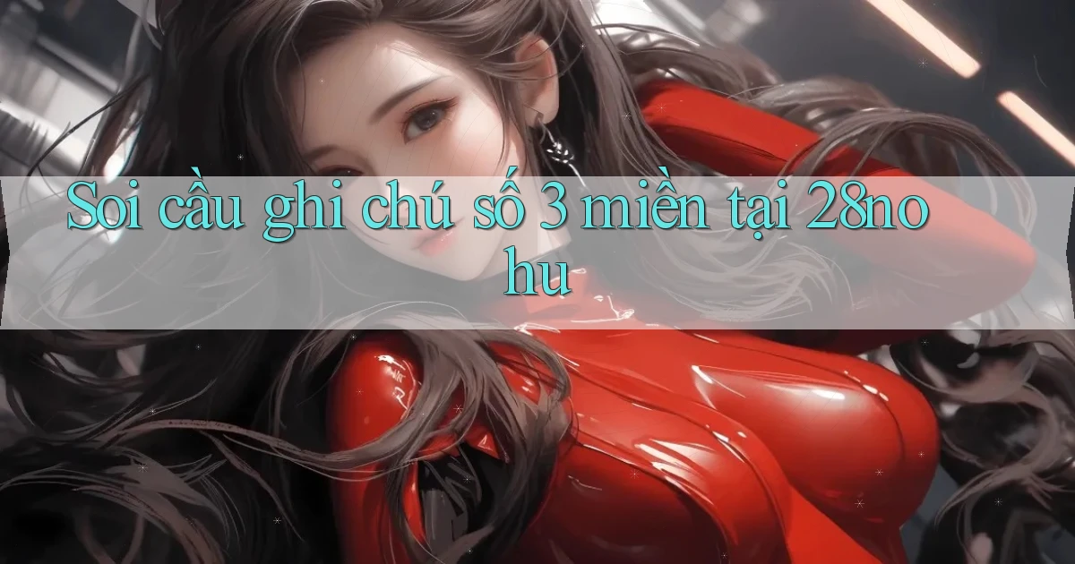 soi cầu ghi chú số 3 miền tại 28nohu