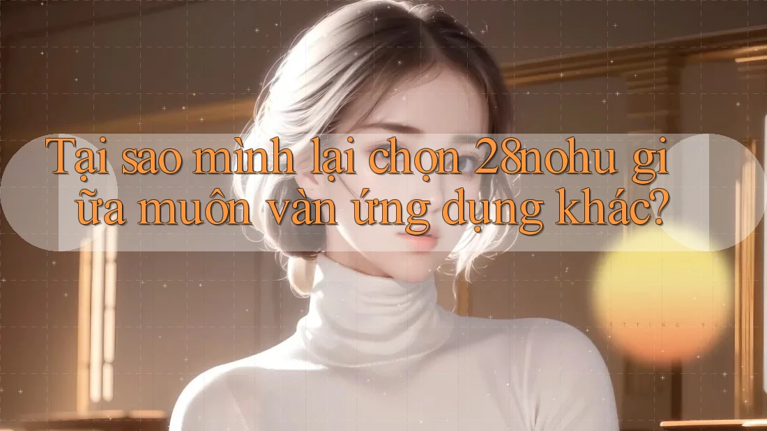 Tại sao mình lại chọn 28nohu giữa muôn vàn ứng dụng khác?