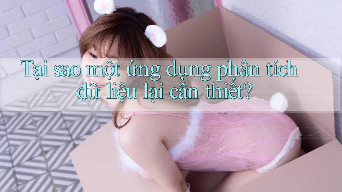 Tại sao một ứng dụng phân tích dữ liệu lại cần thiết?